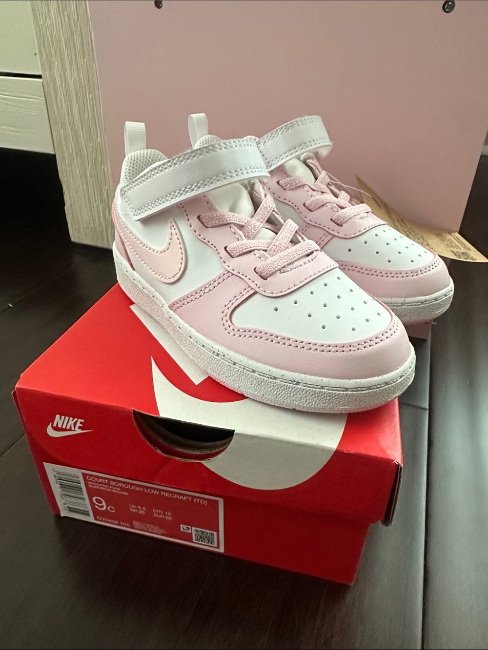 Nike court borough low recraft sneaker toddler girl 9